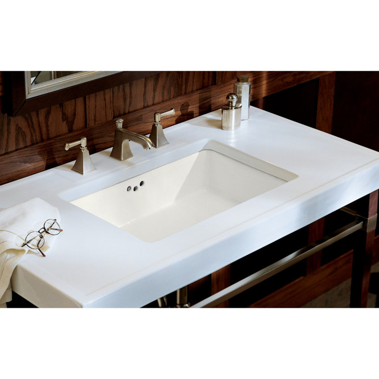 Kathryn® Vitreous China Rectangular Undermount Bathroom Sink with
